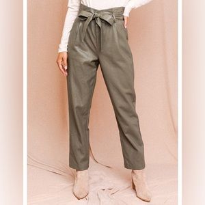 NWT Gilli Paper Bag Vegan Leather Pants